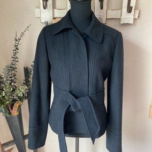 J. Crew Black 100% Wool Blazer Scottish Cloth Robert Noble ~ S- See Measurements